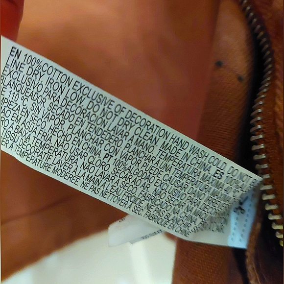 Forever 21 Cropped Buckle Cargo Jacket Dark Tan - Picture 5 of 7